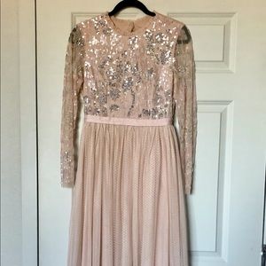 Needle & Thread lace dress with tutu skirt